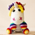 Crochet pattern for a unicorn amigurumi with rainbow mane