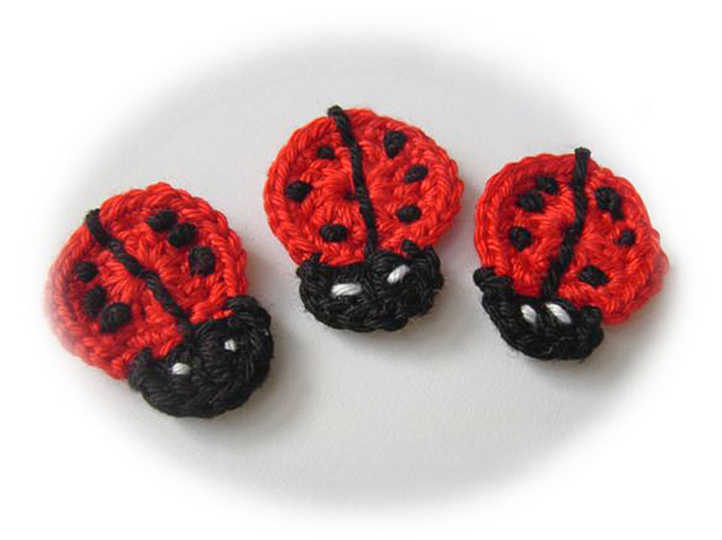 LADYBUG applique crochet pattern