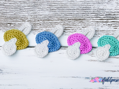 Schnuller Applikation Häkelanleitung