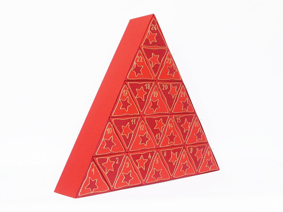 Adventskalender – Dreieck – Bastelvorlagen mit Anleitung - Bild 4