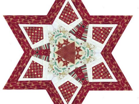 Schnitt für einen Weihnachtsstern - Paper Piecing 