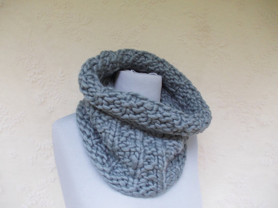 Strickanleitung für Schal, Rundschal, unisex, Halswärmer, neck warmer, slouch