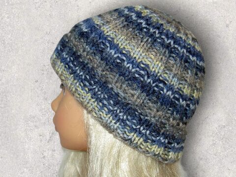 Strickanleitung Kindermütze unisex Kopfumfang 42 - 48 cm  #033