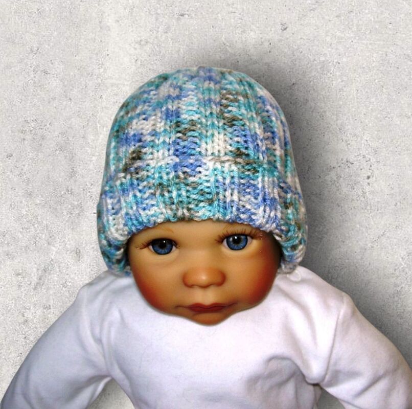 Strickanleitung Babymütze unisex 0 - 4 Monate  #034 - Bild 10