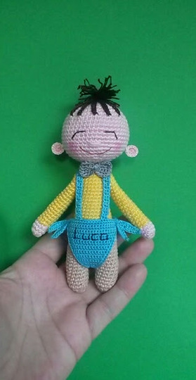 Amigurumi Baby Luca 14 cm Groß pdf