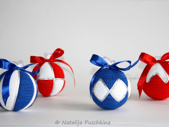 Christbaumkugeln in 4 Designs - Häkelanleitung für alle DIY Fans