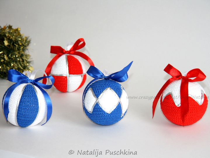 Christbaumkugeln in 4 Designs - Häkelanleitung für alle DIY Fans