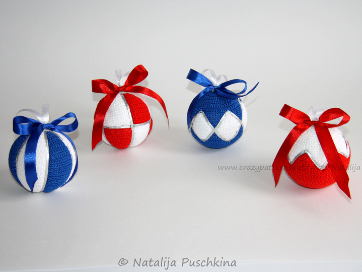 Christbaumkugeln in 4 Designs - Häkelanleitung für alle DIY Fans