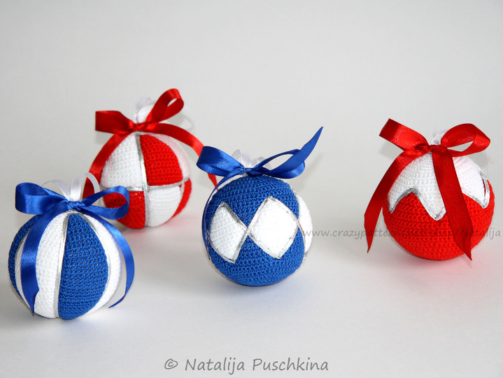 Christbaumkugeln in 4 Designs - Häkelanleitung für alle DIY Fans