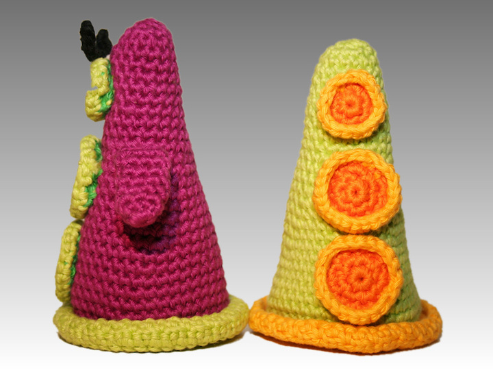 Purpur Tentakel & Grün Tentakel - Häkelanleitung