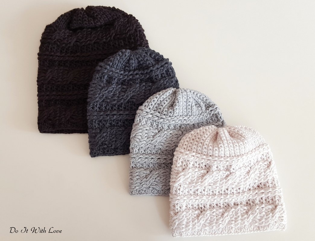 Zopfmuster Slouchy Aron Häkelanleitung E-Book - Bild 2