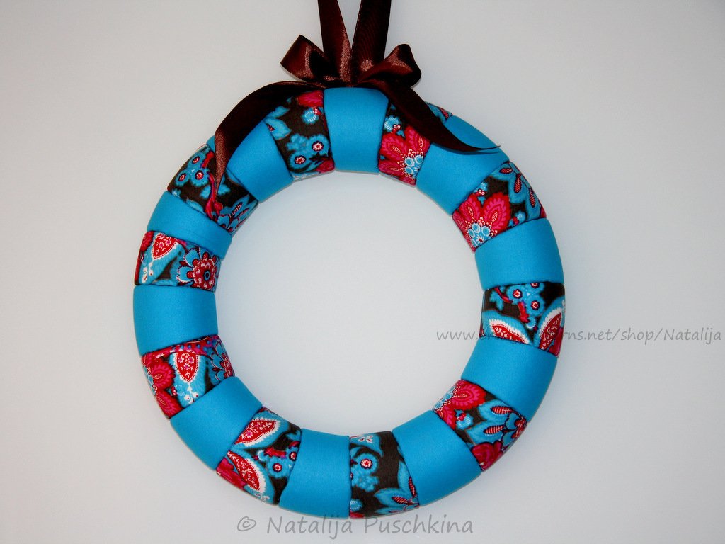 Kranz ohne Nähmaschine - ganz einfach