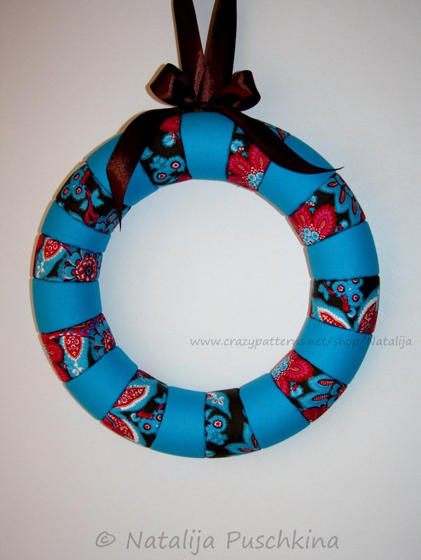 Kranz ohne Nähmaschine - ganz einfach