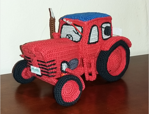 Traktor häkeln--Spielzeug + Amigurumi