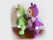 Häkelanleitung Dracholino und Dracholina