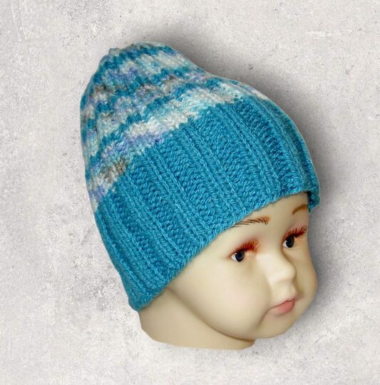 Strickanleitung Mütze Baby / Kleinkind unisex 4 - 12 Monate   #036