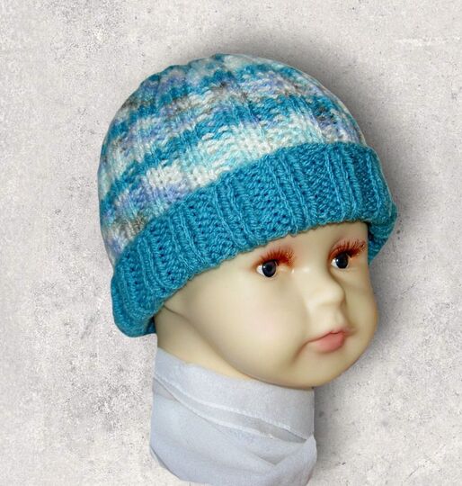 Strickanleitung Mütze Baby / Kleinkind unisex 4 - 12 Monate   #036