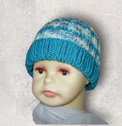 Strickanleitung Mütze Baby / Kleinkind unisex 4 - 12 Monate   #036