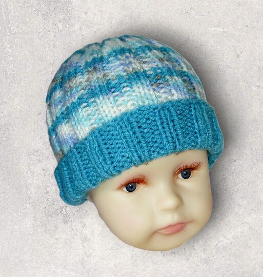 Strickanleitung Mütze Baby / Kleinkind unisex 4 - 12 Monate   #036