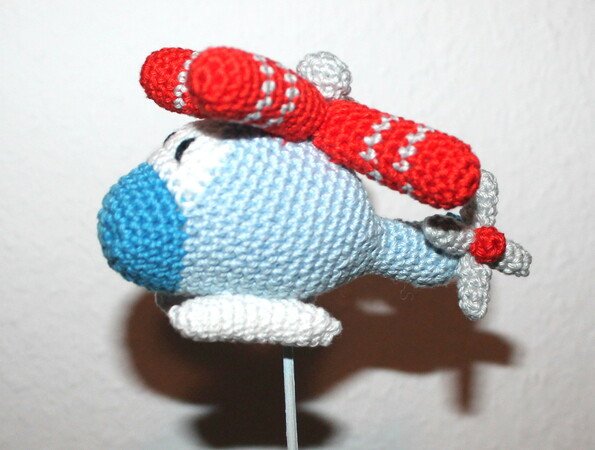rattle grab toy helicopter crochet pattern