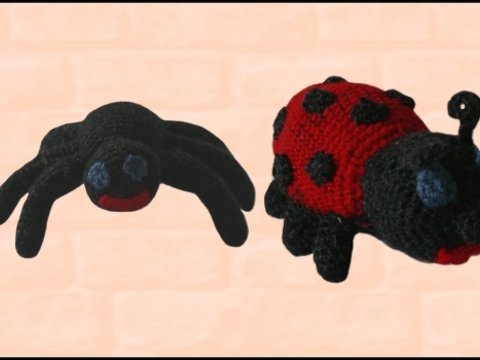 Häkelanleitung Spinne »Luise« und Marienkäfer »Mathilda«