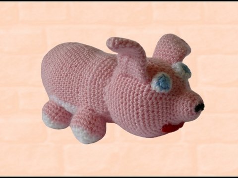 Häkelanleitung Schweinchen »Wilma«