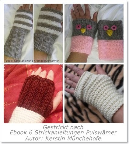6 Strickanleitungen Pulswärmer- auch für Anfänger - Bild 2