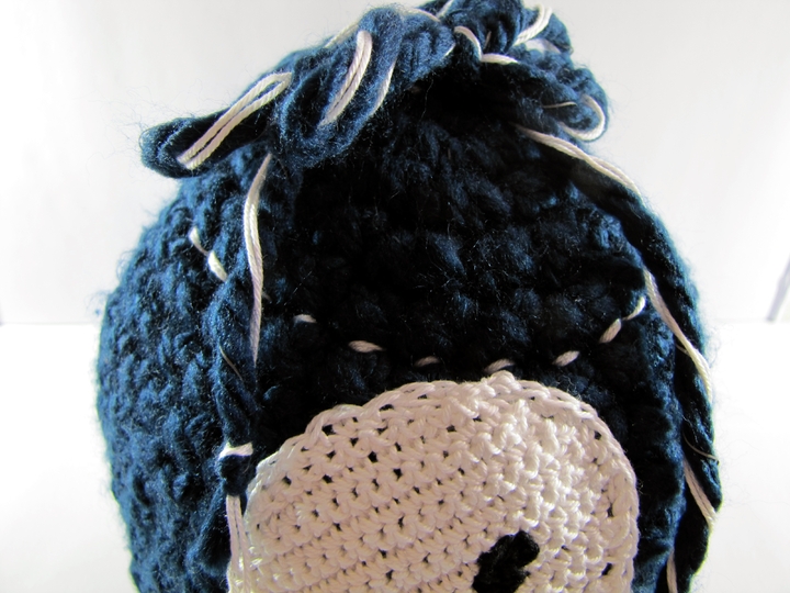 Hat (Beanie) with skull - Unisex - children, adults, Crochet Pattern