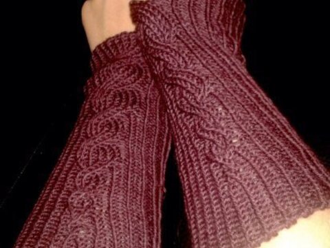 Strickanleitung - Armstulpen "Äsculab"