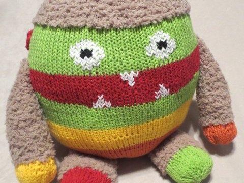 Strickanleitung Knuddelmonster Fridolin
