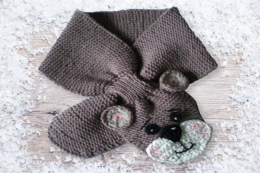 Schals mit Tiermotiven Strickanleitung Vers. 1