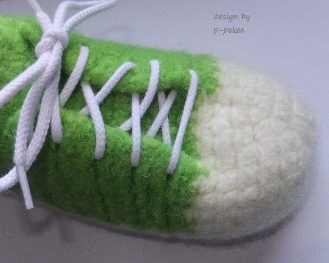 "MeiFilzi-No1" gehäkelte Filzschuhe im Turnschuhlook, Gr. 30-47 - Bild 7