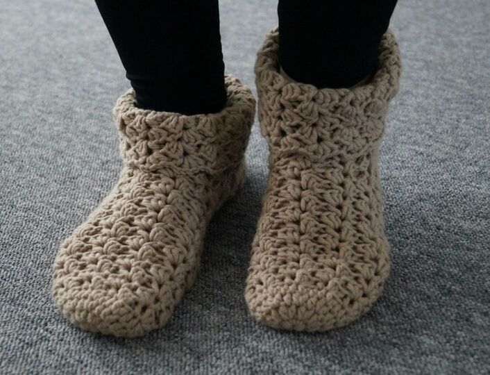 Crochet Slippers. Size 6-13