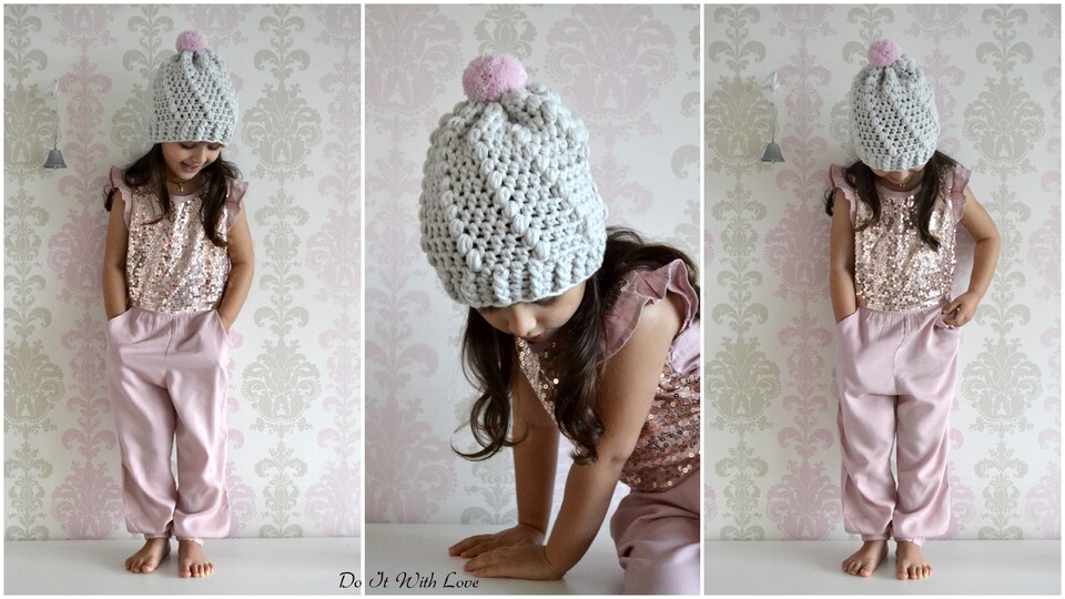 Bommelmütze "Bubbles" Häkelanleitung E-Book