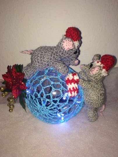 Häkelanleitung - Kleine Weihnachtsmäuse