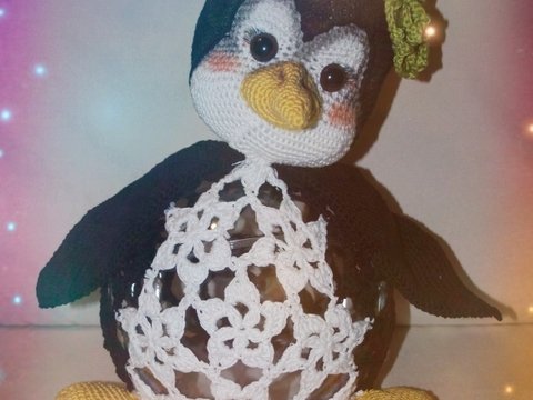 Fröstelche Pinguin Lampe Häkelanleitung PDF Datei