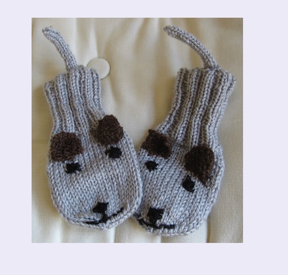 Fäustlinge "Mäuschen" für Babys