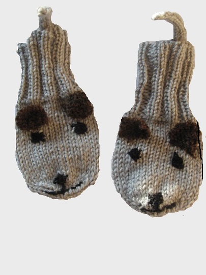 Fäustlinge "Mäuschen" für Babys