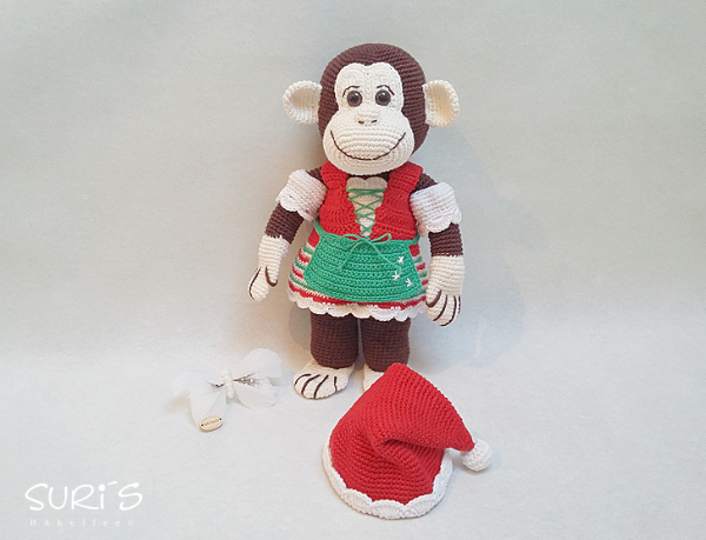 Häkelanleitung Affelina das Bayerisches Weihnachtsmädchen
