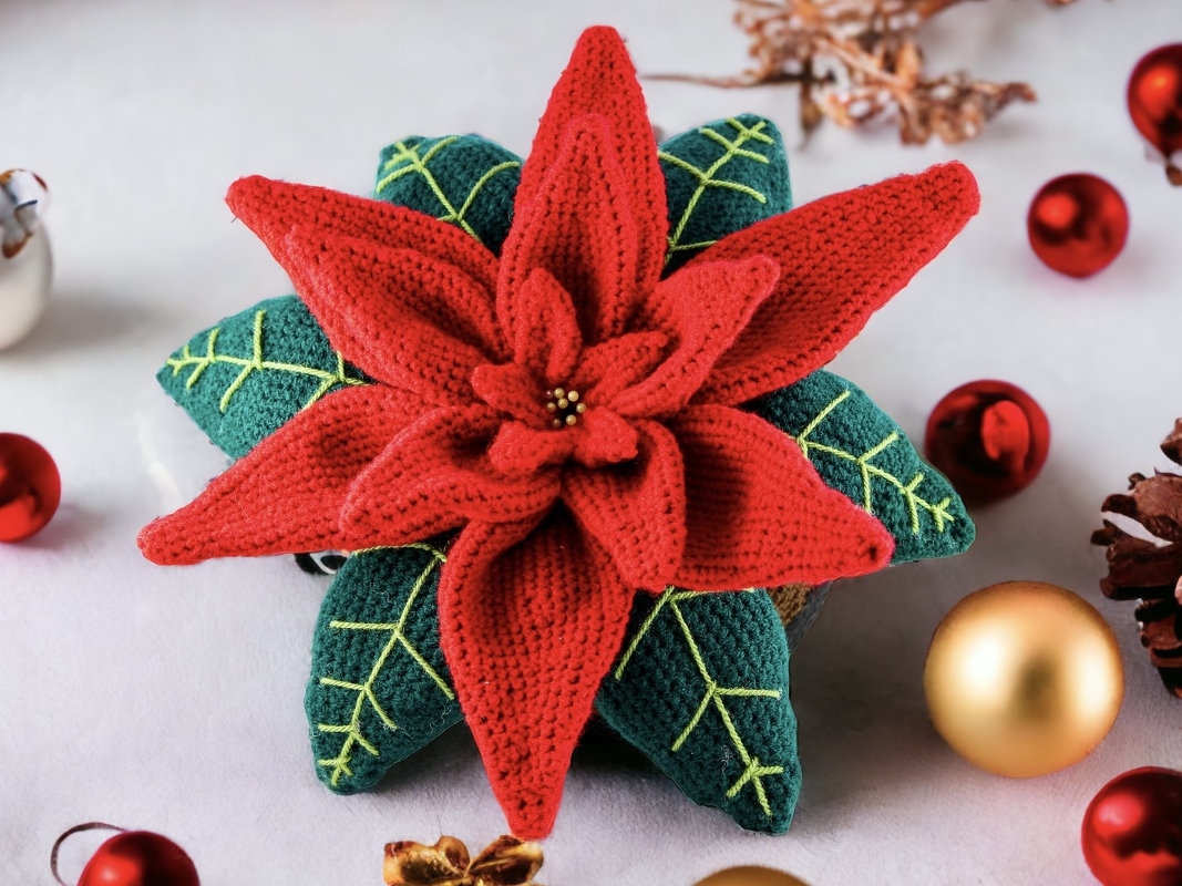 Dekorativer Weihnachtsstern - Häkelanleitung - Bild 2