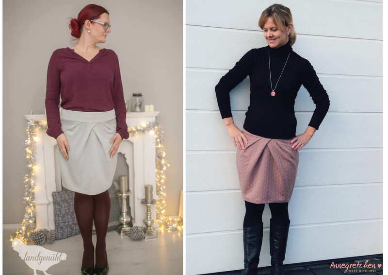 Evchen - Sweatrock ebook Anleitung + Schnitt Gr.32-54