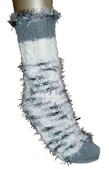 Strickanleitung Kuschelsocken, Spiralsocken, ideal für Anfänger, Haussocken