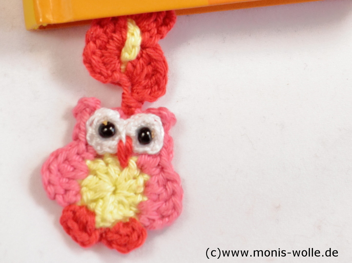 Crochet instruction - Bookmark owl "Minchen" gift idea