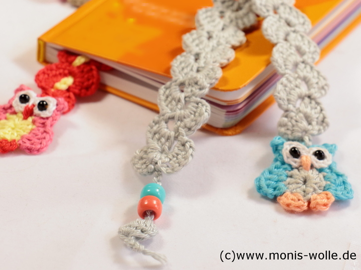 Crochet instruction - Bookmark owl "Minchen" gift idea