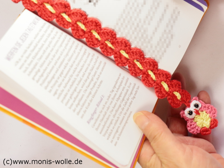 Crochet instruction - Bookmark owl "Minchen" gift idea
