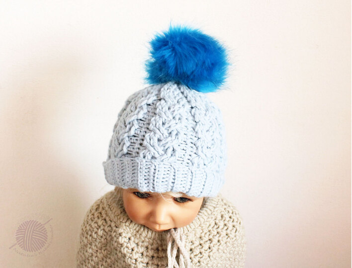 Sports hats “Freestyle” (all sizes, cable braid pattern)