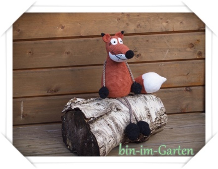 Kantensitzer Fuchs Häkelanleitung PDF