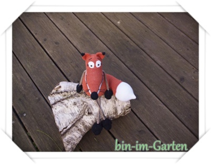 Kantensitzer Fuchs Häkelanleitung PDF