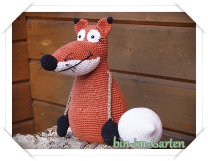 Kantensitzer Fuchs Häkelanleitung PDF