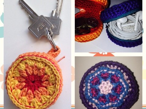 Mandala Täschchen mit Reissverschluss